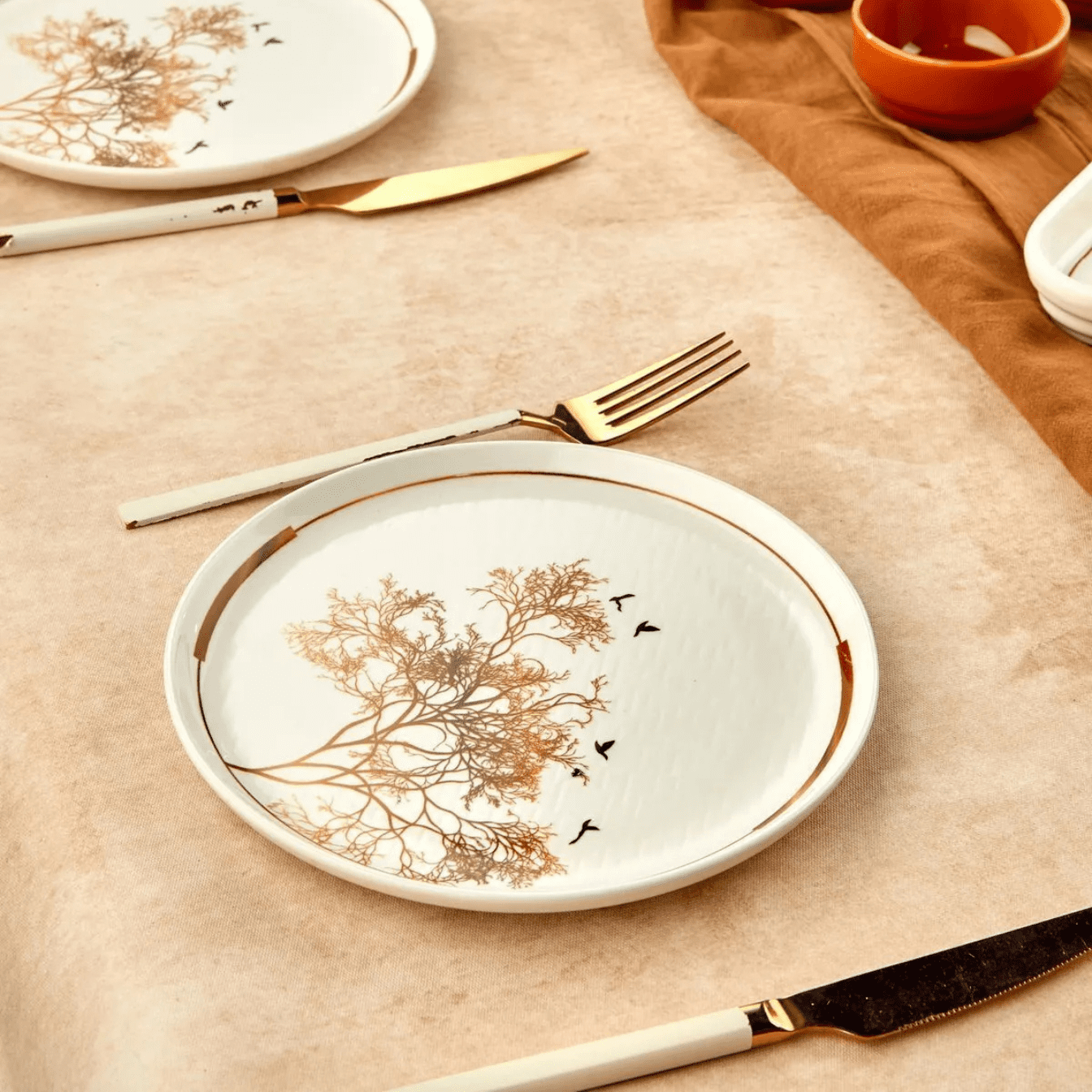 Set pjatash çeramike 14 pjesë Olive Wonder- 6 persona