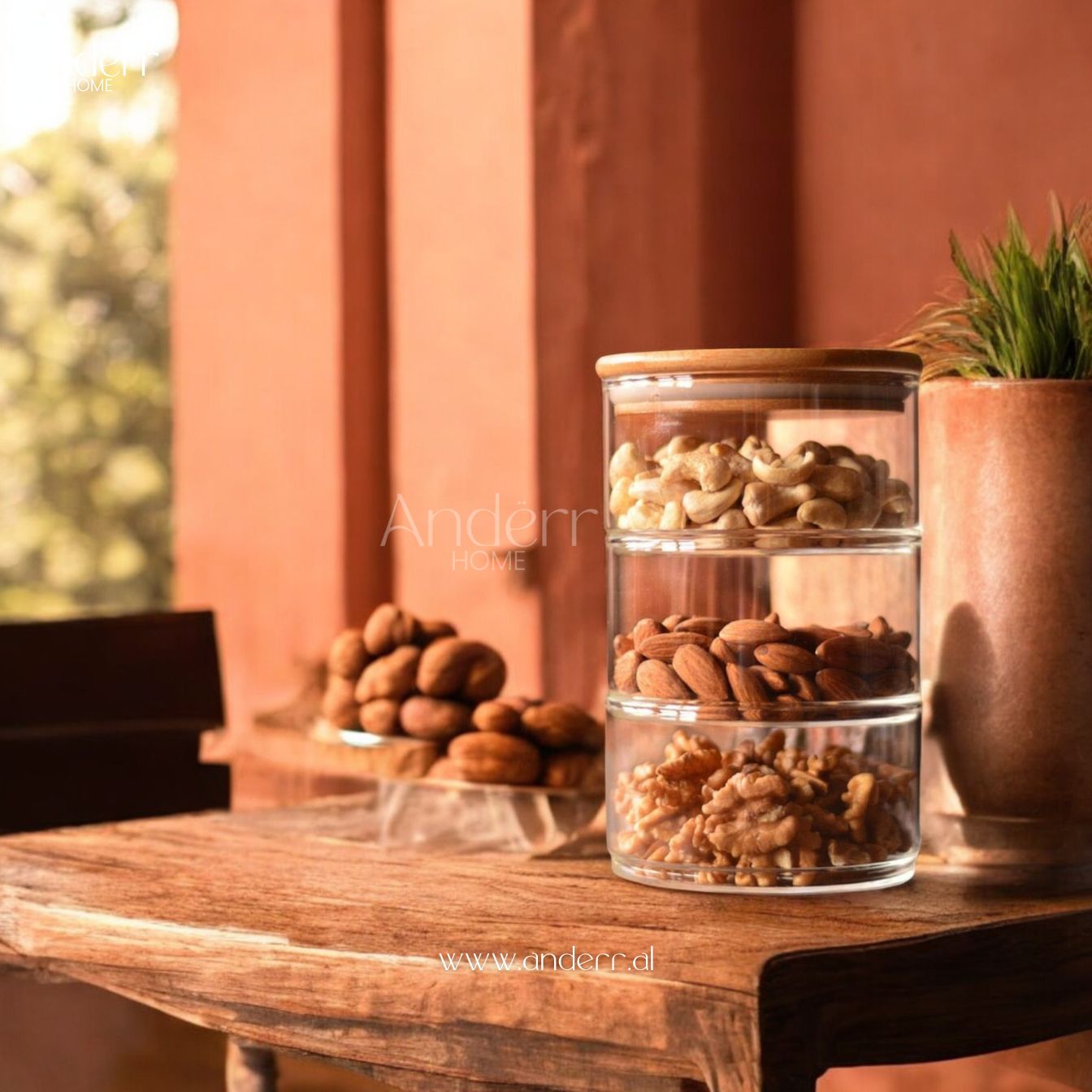 Set kavanoz qelqi - 3 copë